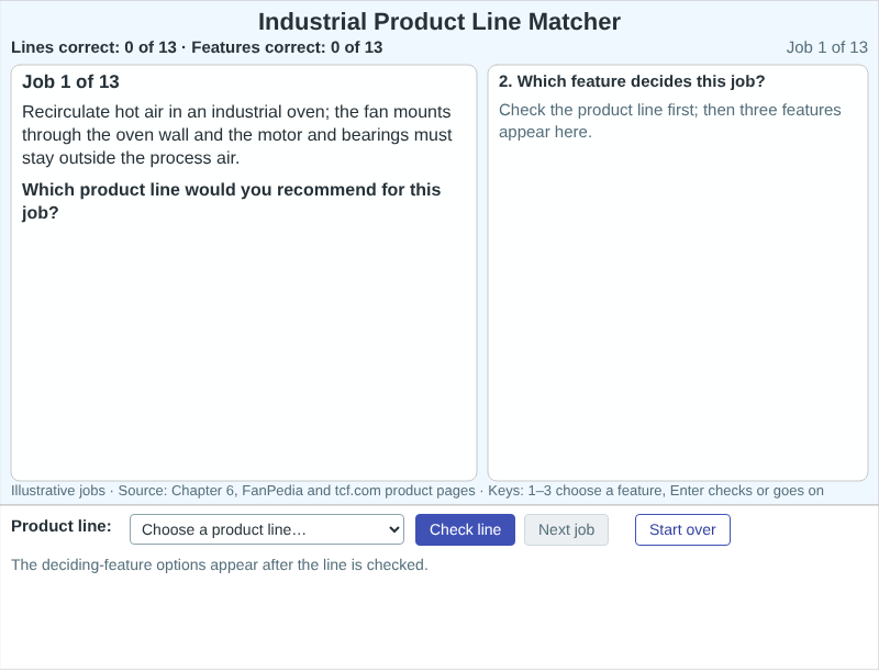 Industrial Product Line Matcher