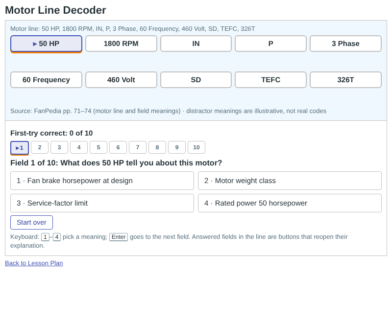 Motor Line Decoder