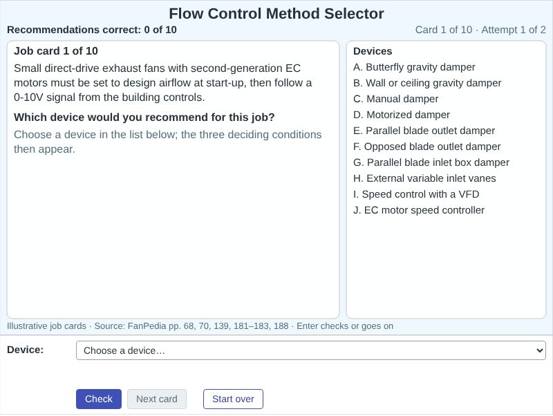 Flow Control Method Selector