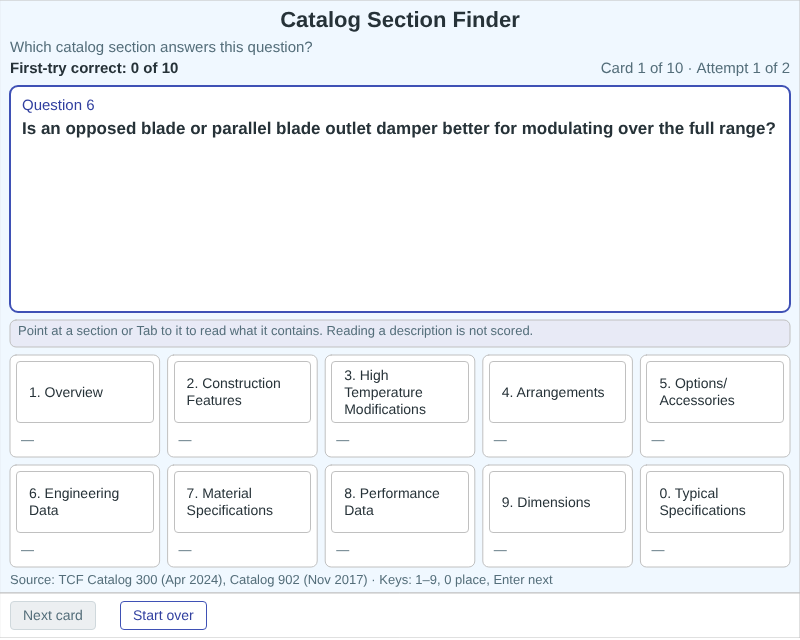 Catalog Section Finder