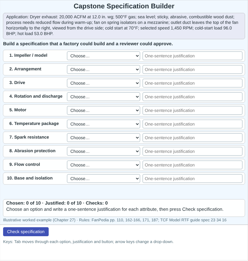 Capstone Specification Builder